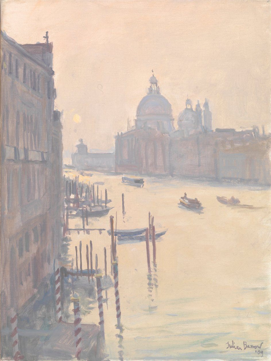 Soluppgång från Accademia Bridge, 2009 av Julian Barrow