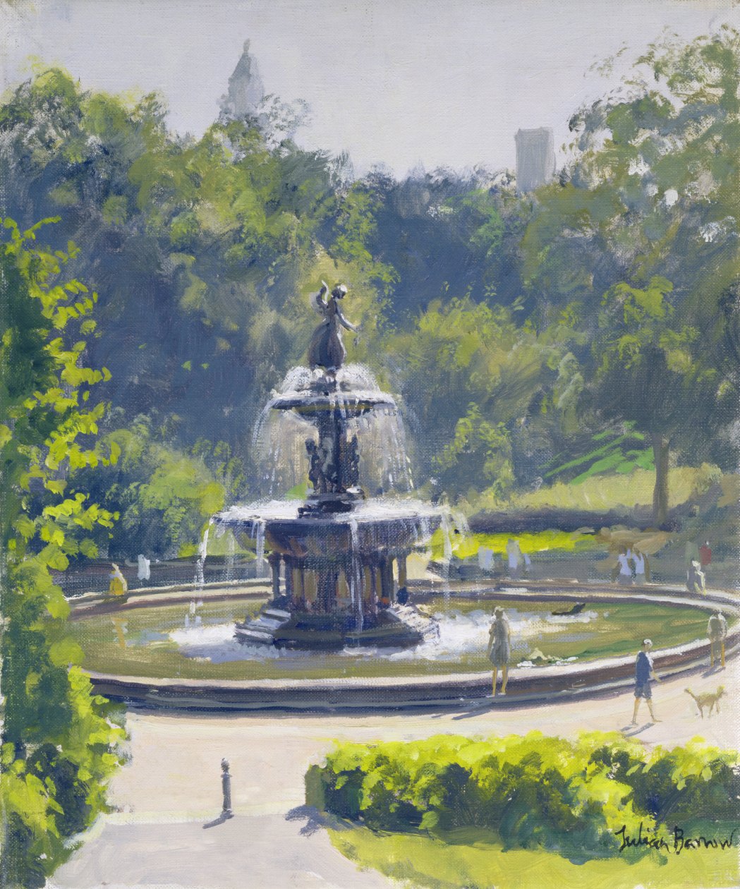 Bethesda-fontänen, Central Park, 1996 av Julian Barrow