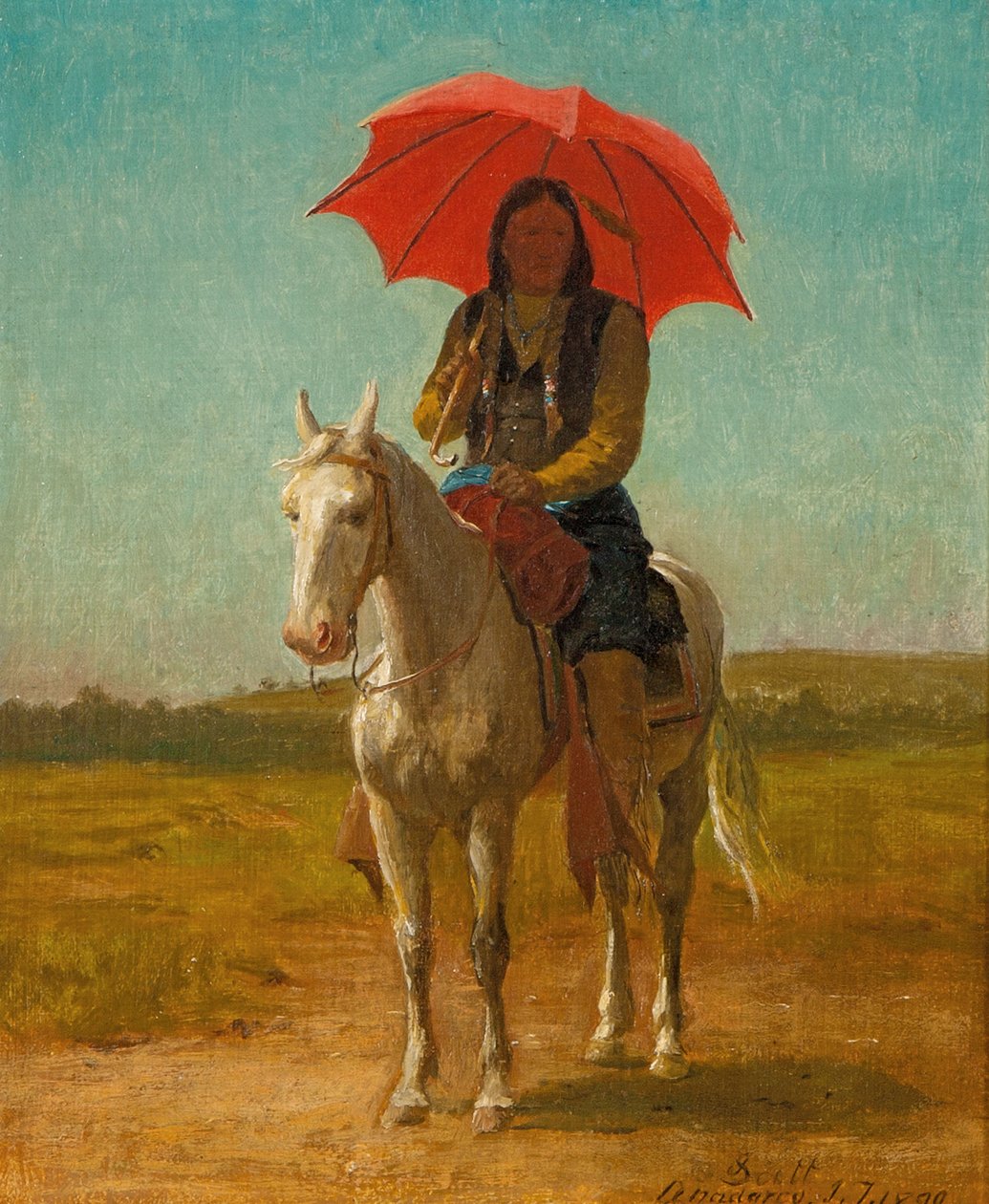 Ryttare, Anadarko, Oklahoma, 1890 av Julian Scott