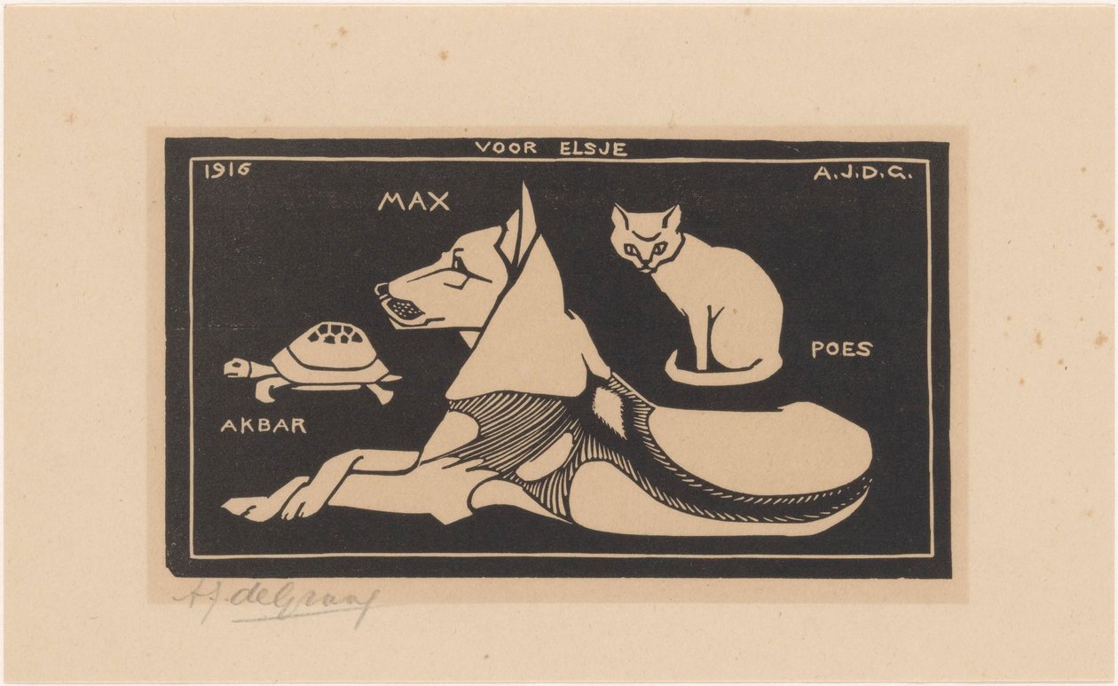 Akbar, Max, Poes (titel på objekt) av Julie de Graag (signed by artist)