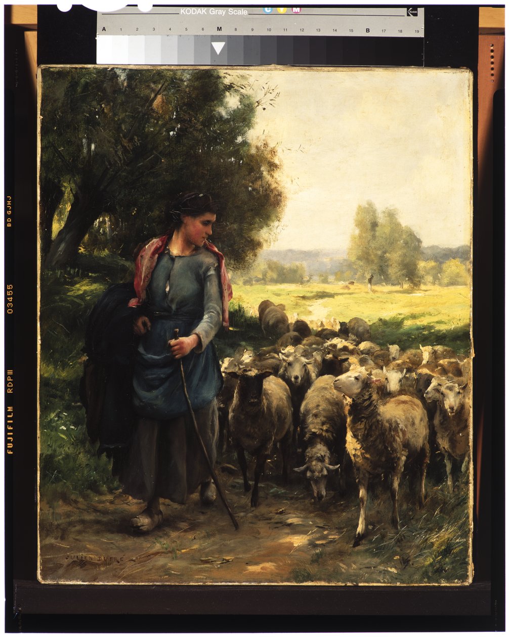 Den unga herdinnan, ca 1900 av Julien Dupre