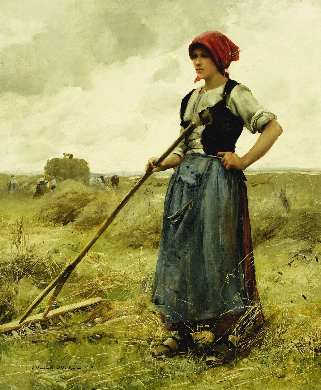 Skördetid, 1890 av Julien Dupre