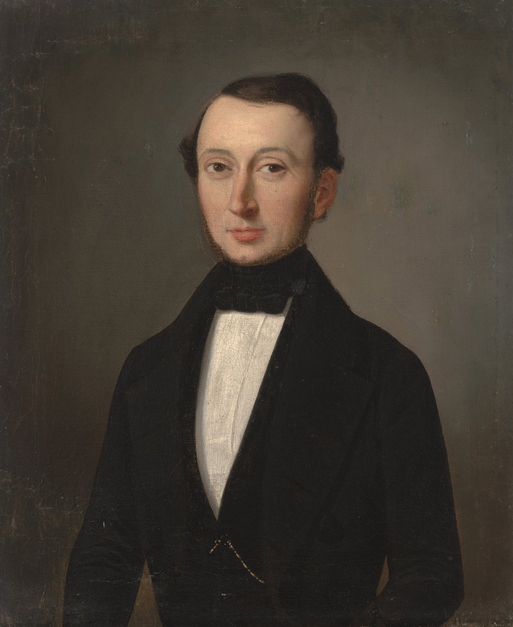 Porträtt av en kreolsk gentleman, ca 1835-37 (olja på duk) av Julien Hudson