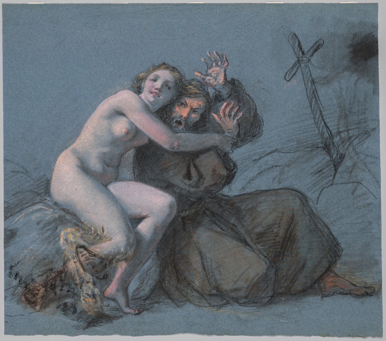 Frestelsen av Sankt Antonius av Julien Leopold Boilly