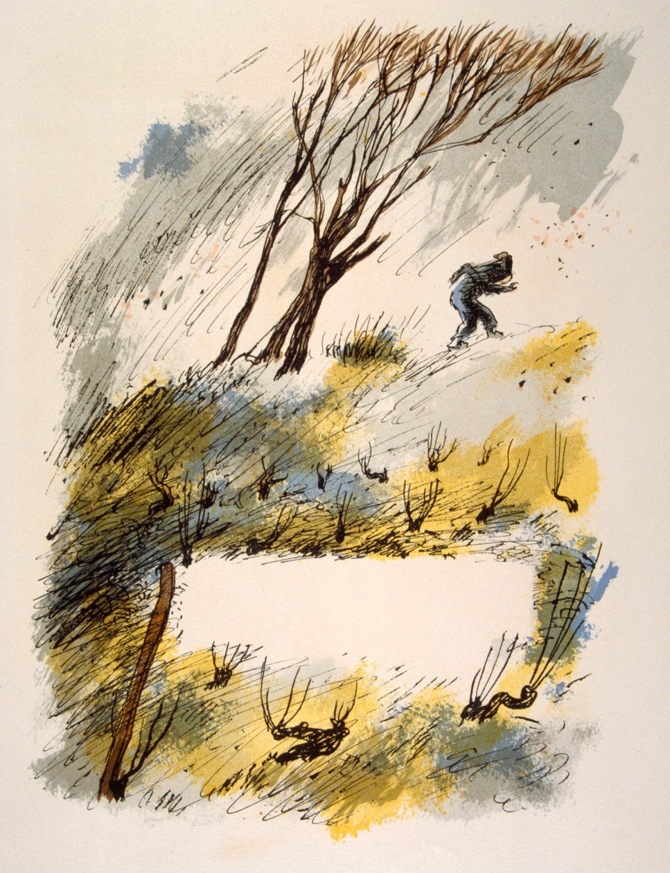 Humoristisk vinillustration 1946. Illustration av Julien Pavil av Julien Pavil