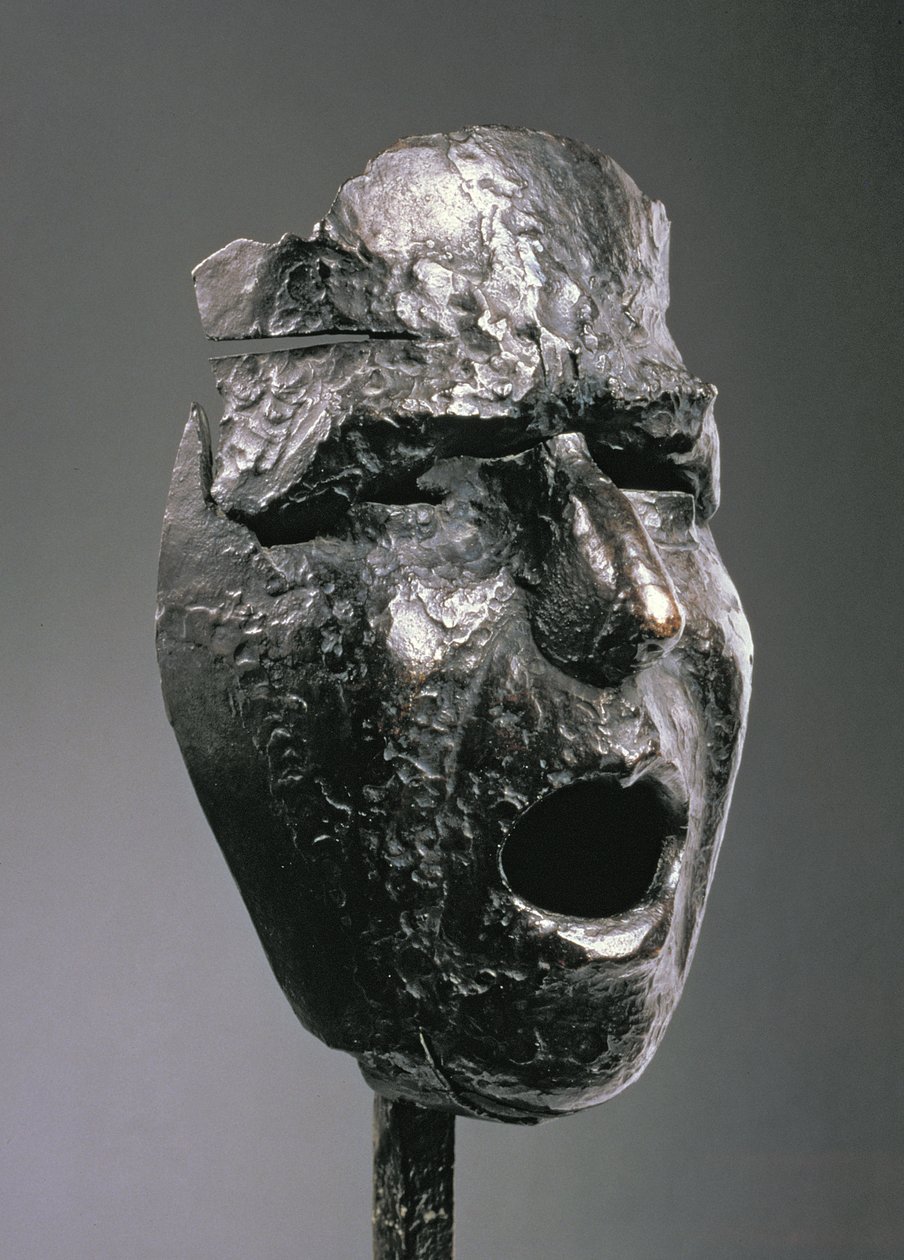 Mask: Montserrats rop (Masque Montserrat criant), ca 1938-39 (brons) av Julio Gonzalez