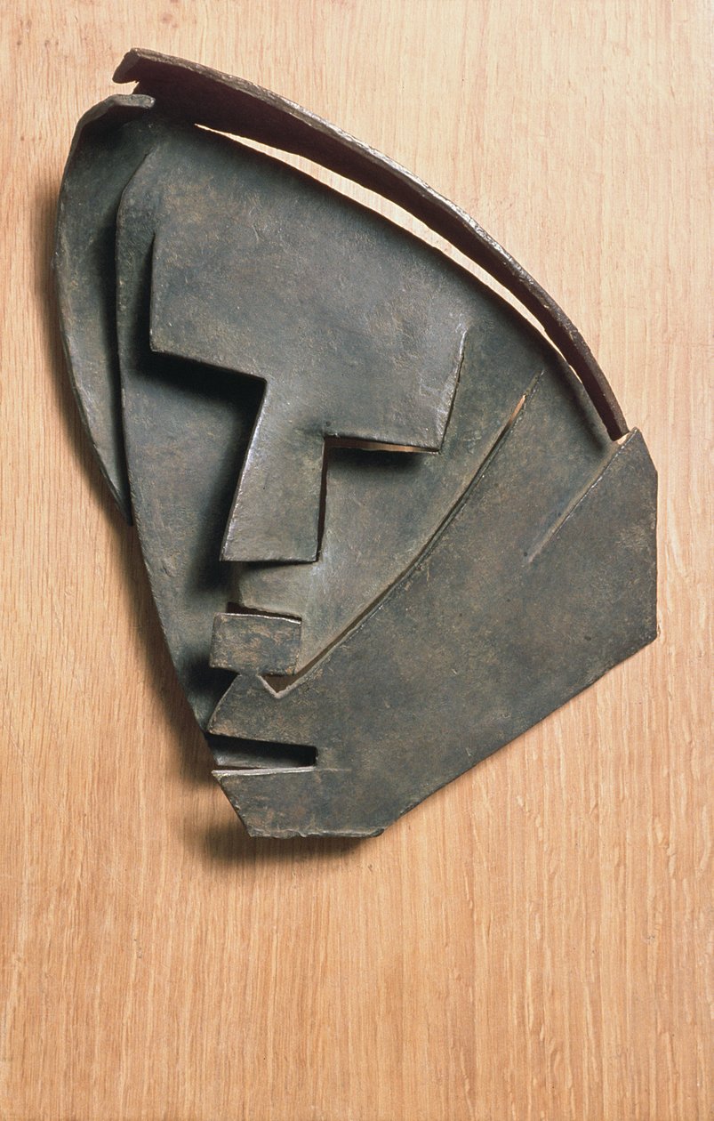 Mask av kontur av Little Montserrat (brons) av Julio Gonzalez