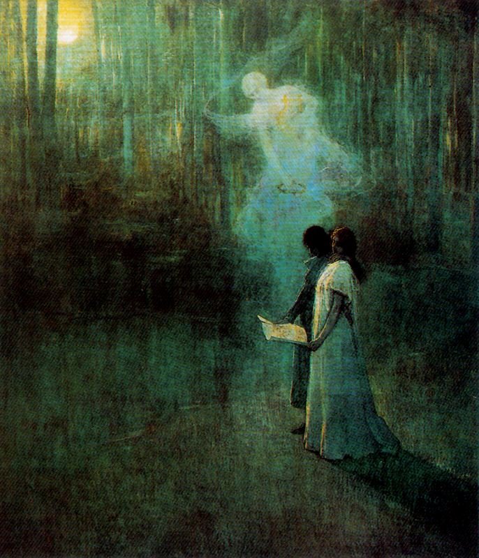 Canto de amor av Julio Romero de Torres