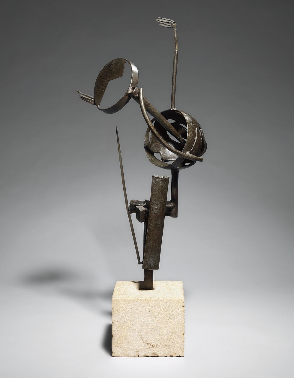 Drömmen (Kyssen); Le reve (Le baiser), c.1934 (brons med brun patina, bas) av Julio Gonzales