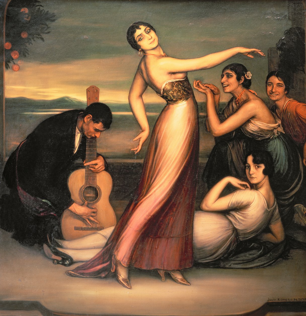 En allegori om lycka av Julio Romero de Torres