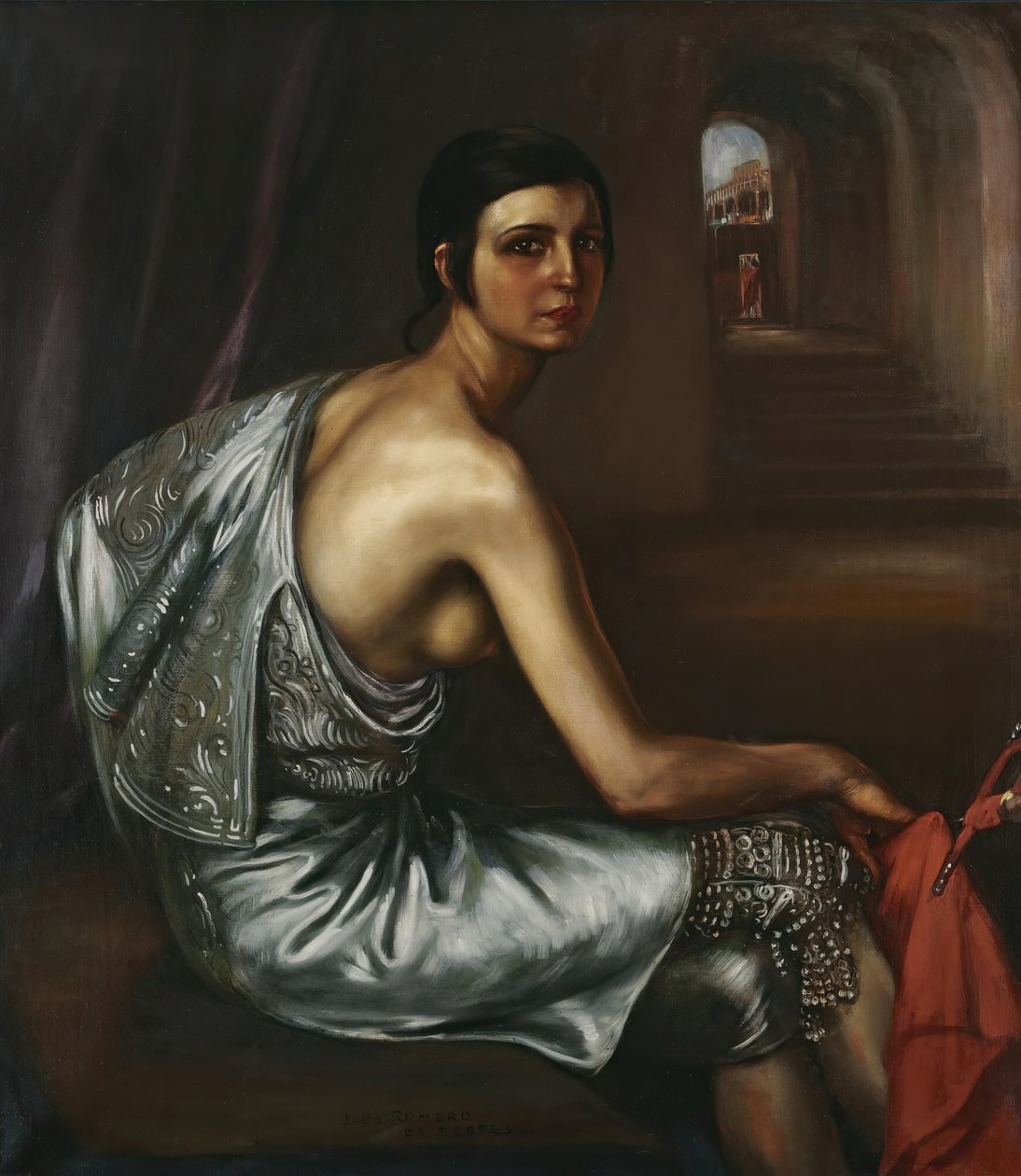 Tjurfäktartjejen Torerotjejen, 1928-1929. av Julio Romero de Torres
