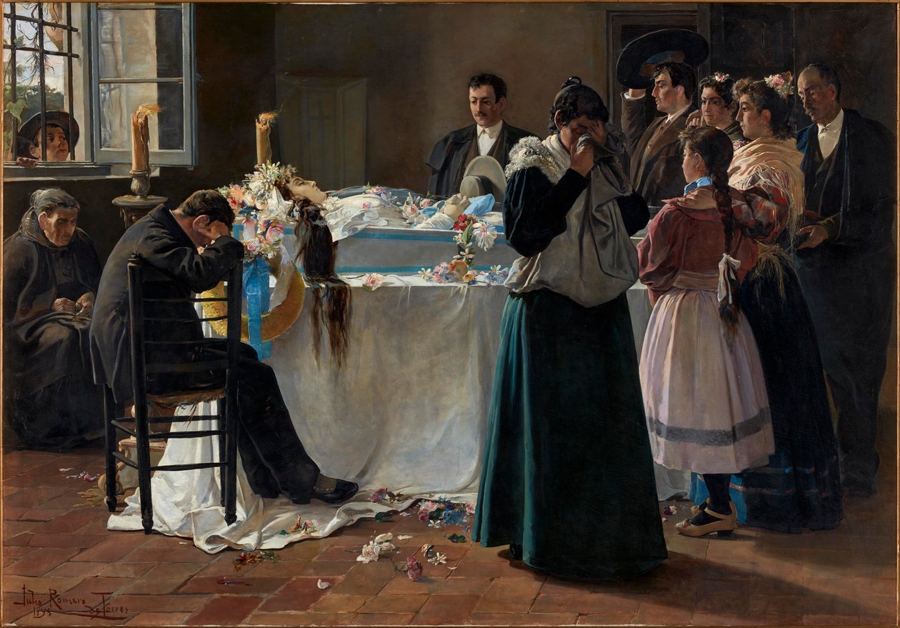 Titta så vacker hon var, 1895. av Julio Romero de Torres
