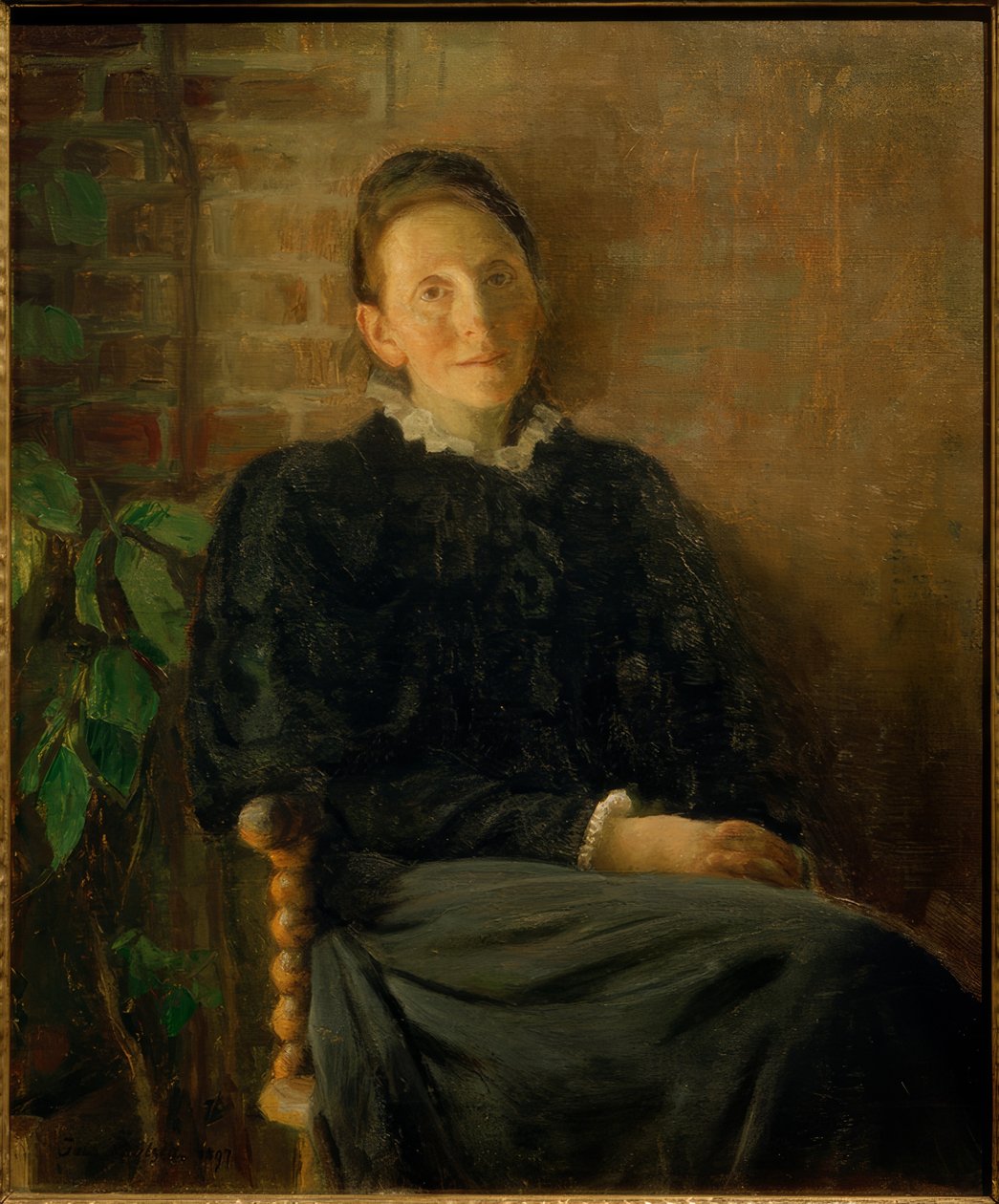 Porträtt av Pauline Hirschsprung av Julius Paulsen