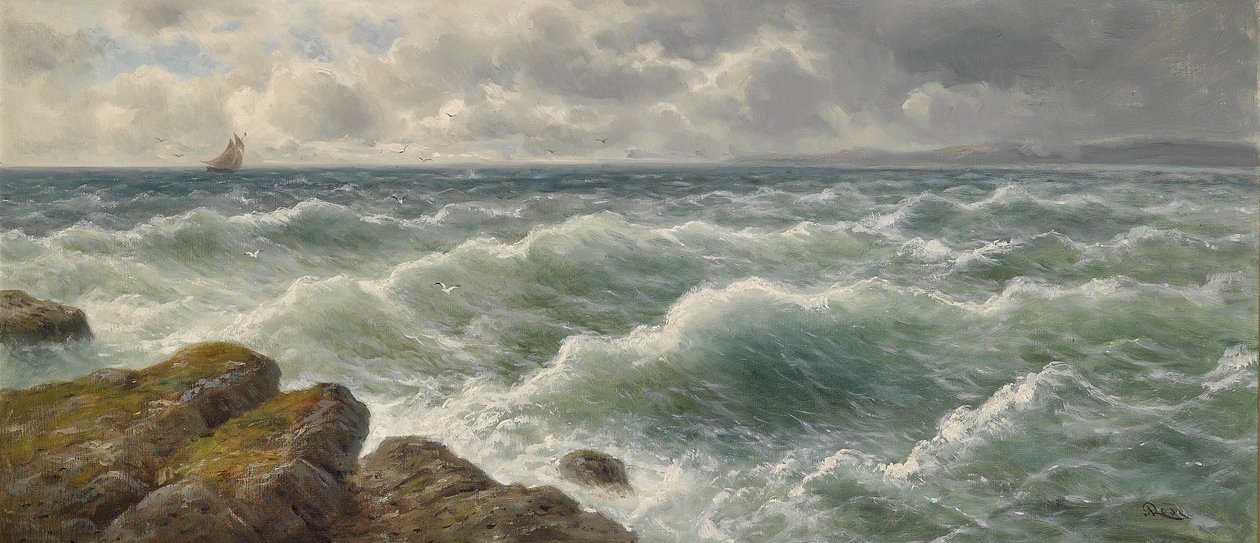 Kustlandskap av Julius Rose