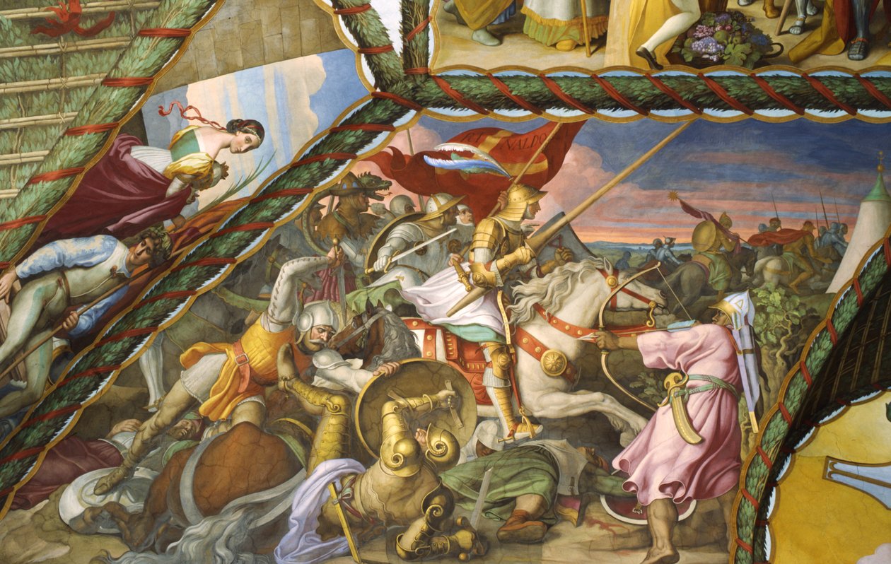 Rinaldo i strid av Julius Schnorr von Carolsfeld