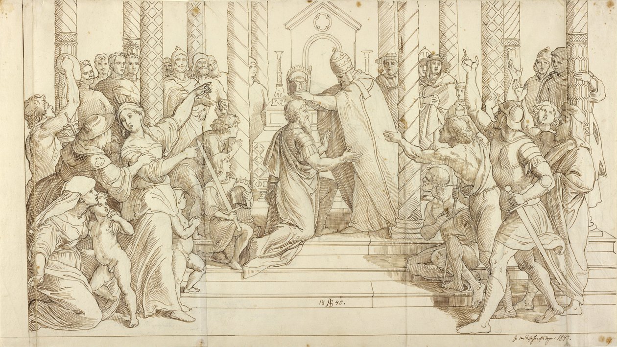 Karl den stores kröning av Julius Schnorr von Carolsfeld