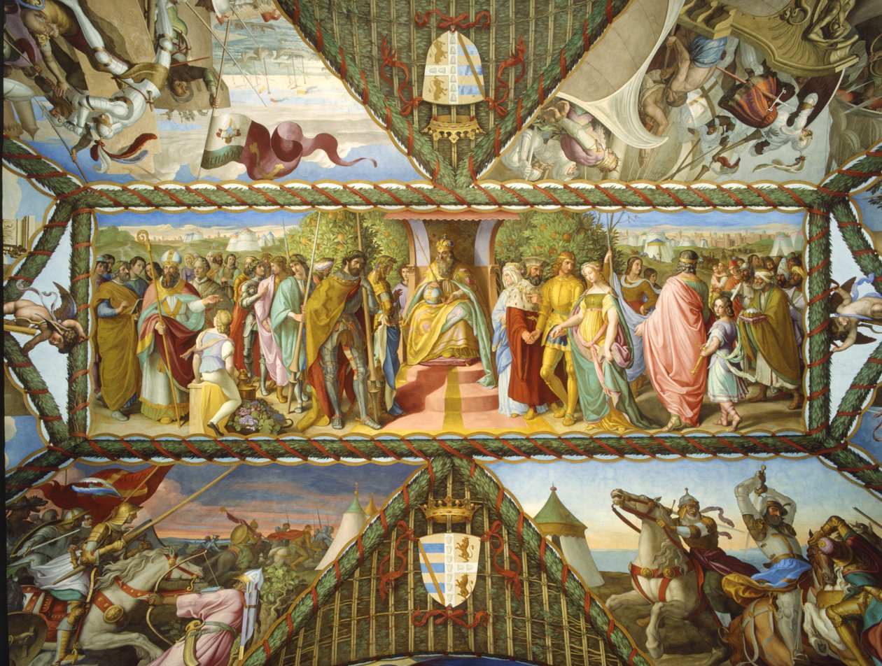 Karl den stores och den kristna arméns triumf av Julius Schnorr von Carolsfeld