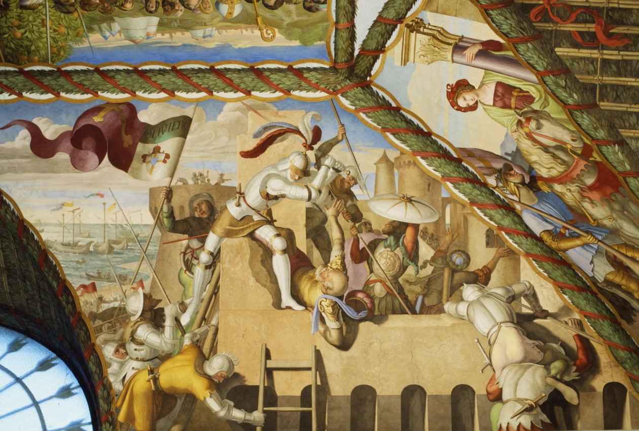 Anfallet på Bizerte av Julius Schnorr von Carolsfeld