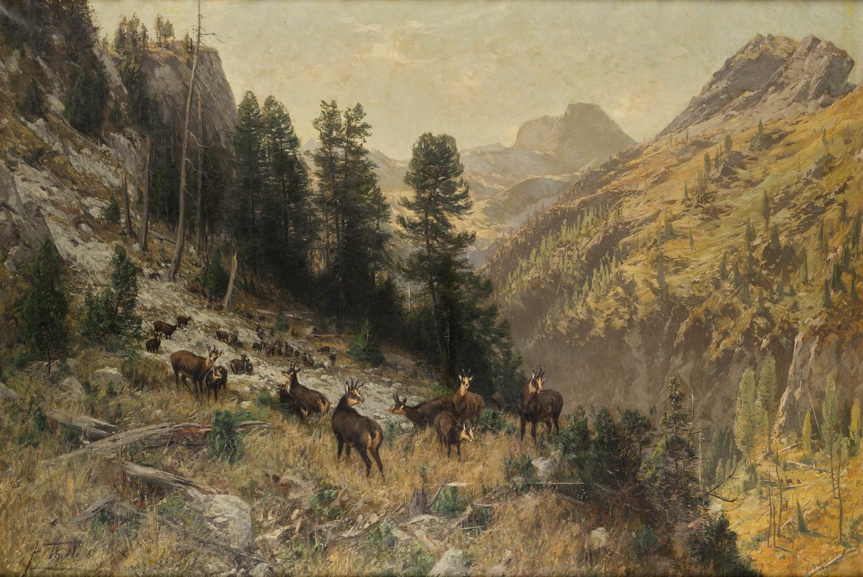 Höst i de höga bergen av Julius Arthur Thiele