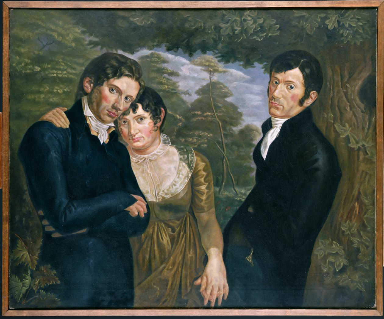Kopia av Vi tre av Philipp Otto Runge av Julius August Friedrich Theodor von Ehren