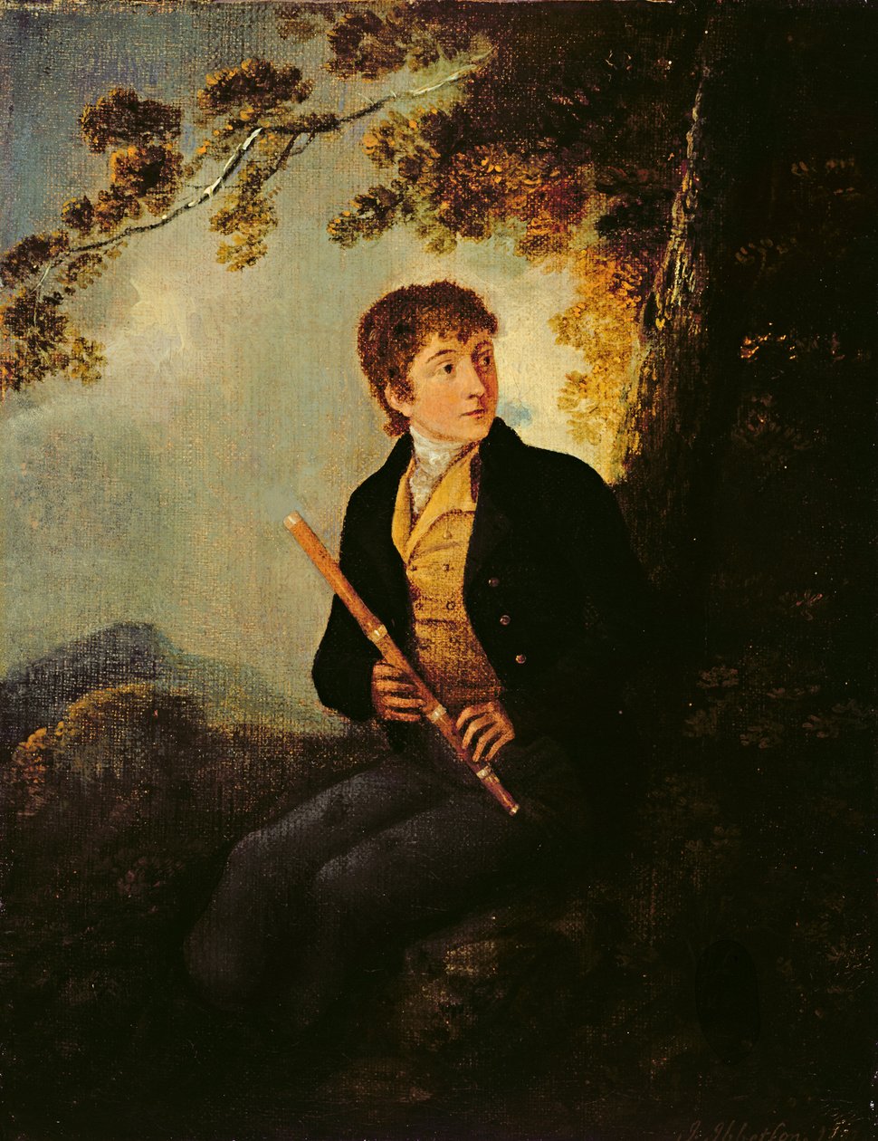 Porträtt av konstnärens son, J.C. Ibbetson Jnr. av Julius Caesar Ibbetson
