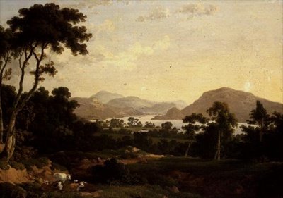 Ullswater: från Gowbarrow Park av Julius Caesar Ibbetson