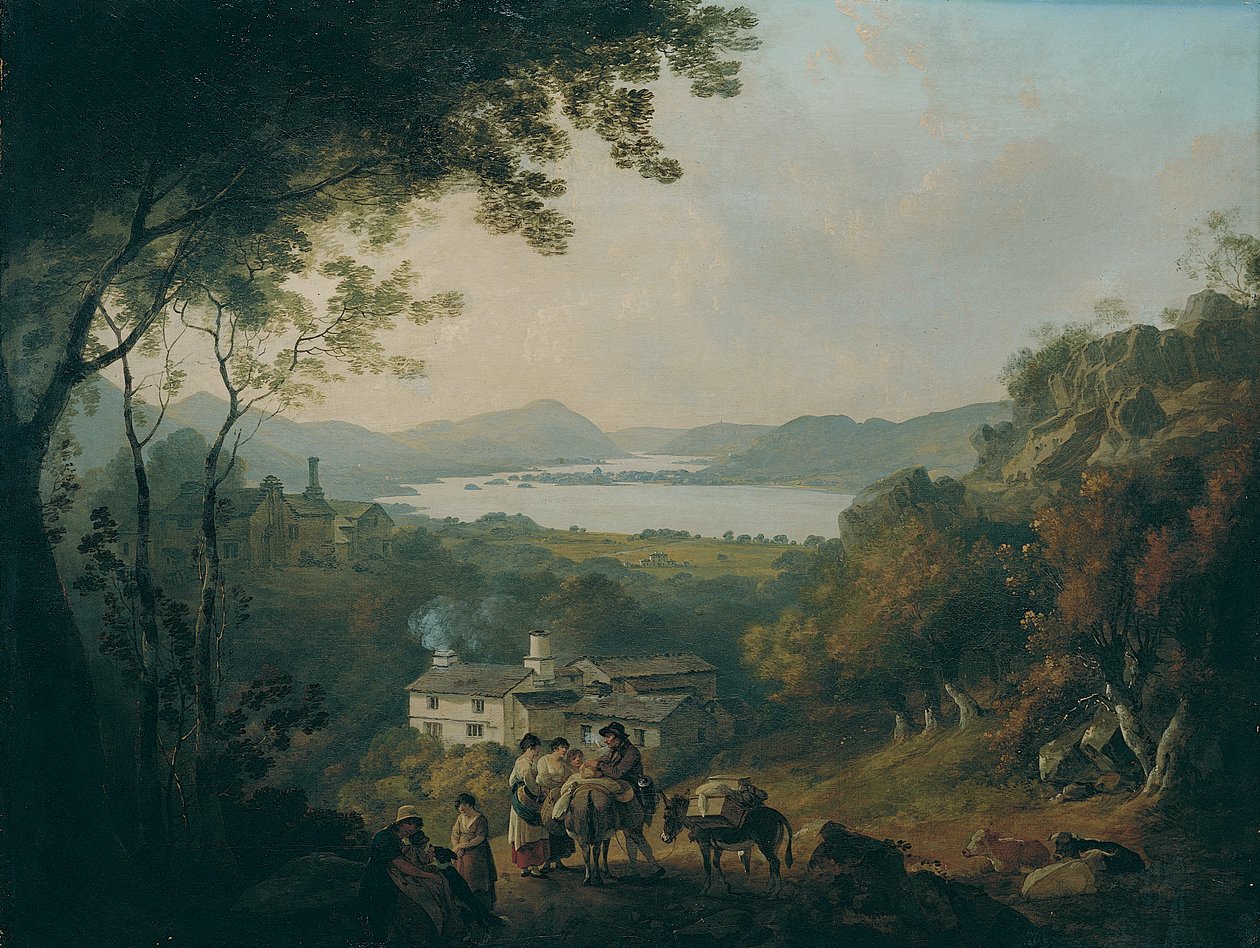 Windermere från Troutbeck av Julius Caesar Ibbetson