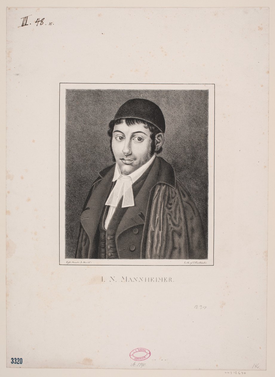 Rabbi I.N. Mannheimer av Julius Friedlænder