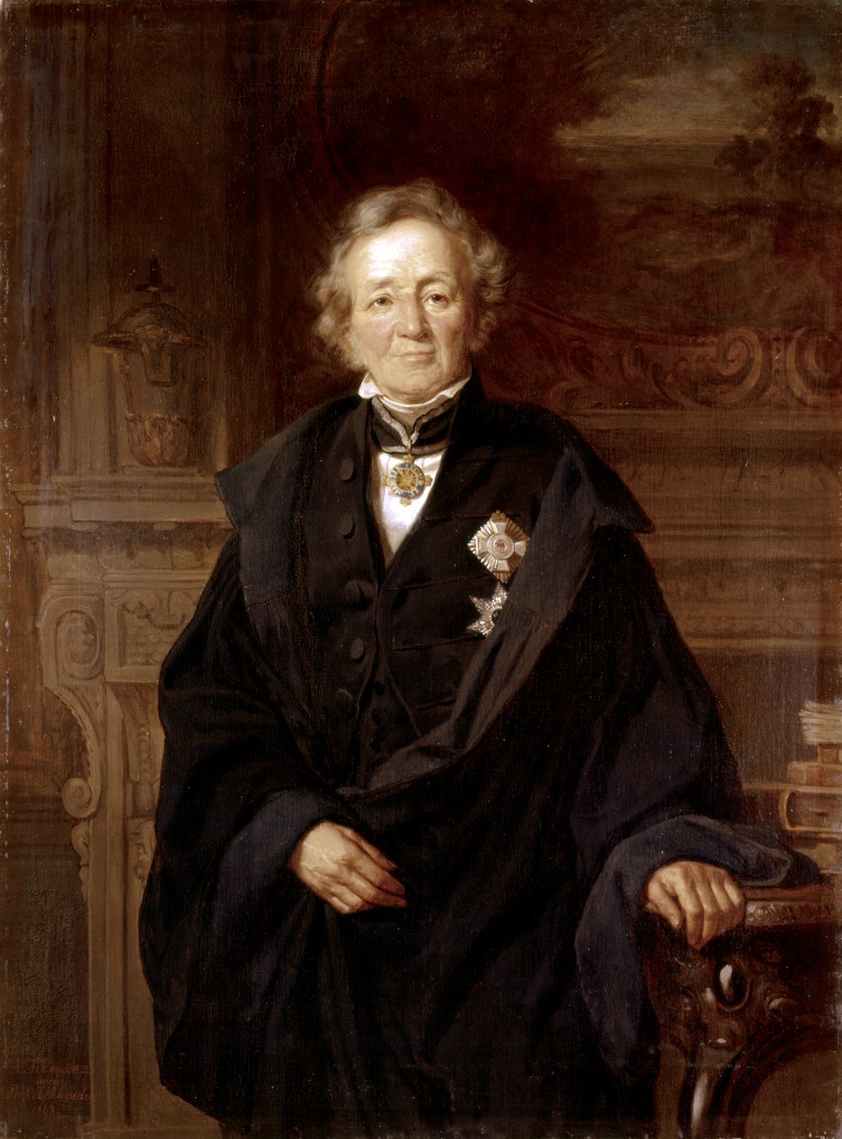 Leopold von Ranke : Porträtt 1868 (olja) av Julius Friedrich Anton Schrader