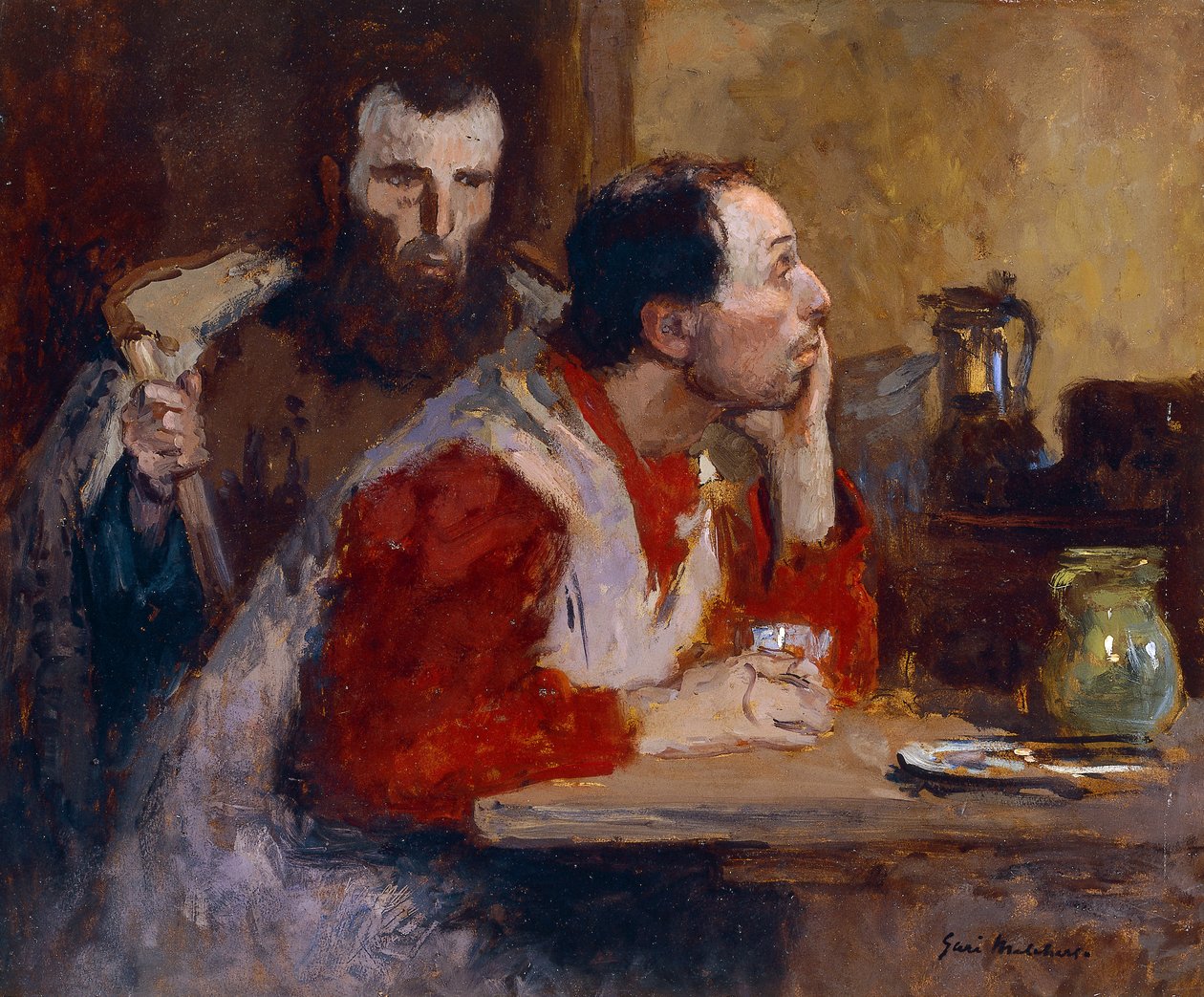 På en krog av Julius Gari Melchers