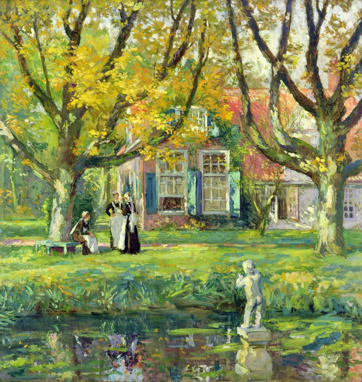 My Garden (olja på duk) av Julius Gari Melchers
