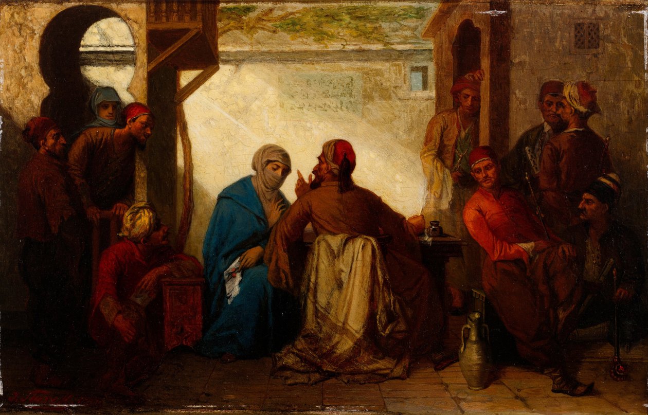 Skrivaren, 1800-talets andra hälft. av Julius Joseph Gaspard Starck