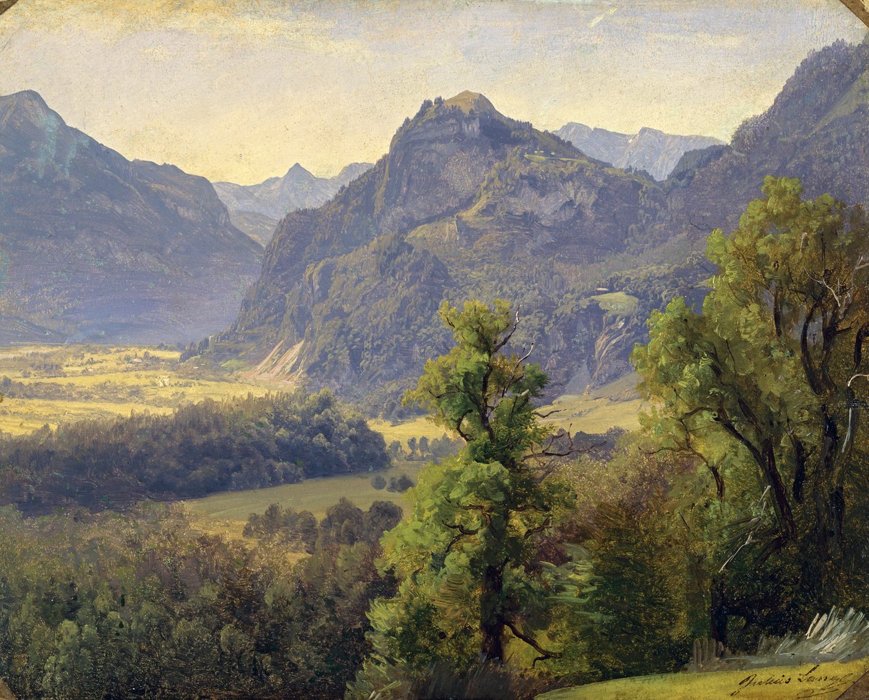 Värdshusdalen nära Brannenburg av Julius Lange