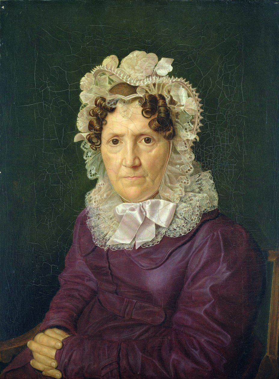 Angel Sophia Hase, kunstnerens tante, 1828 swed av Julius Oldach