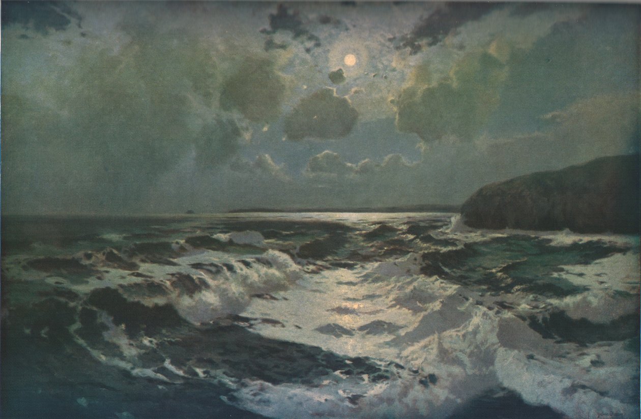 The Reef, St Ives Bay, Cornwall, sent 1800-tidigt 1900-tal, c1930. av Julius Olsson