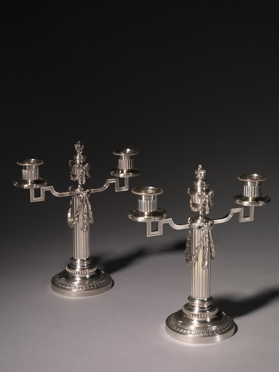 Ljusstake, firma Peter Carl Fabergé av Julius Rappoport