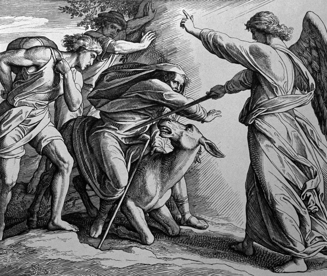 Bileam och ängeln av Julius Schnorr von Carolsfeld