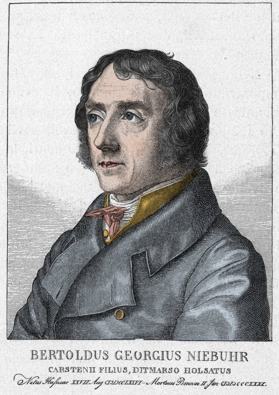 Barthold Georg Niebuhr 1776 - 1831, tysk historiker - Porträtt av Barthold Georg Niebuhr Tysk historiker (Köpenhamn) av Julius Schnorr von Carolsfeld