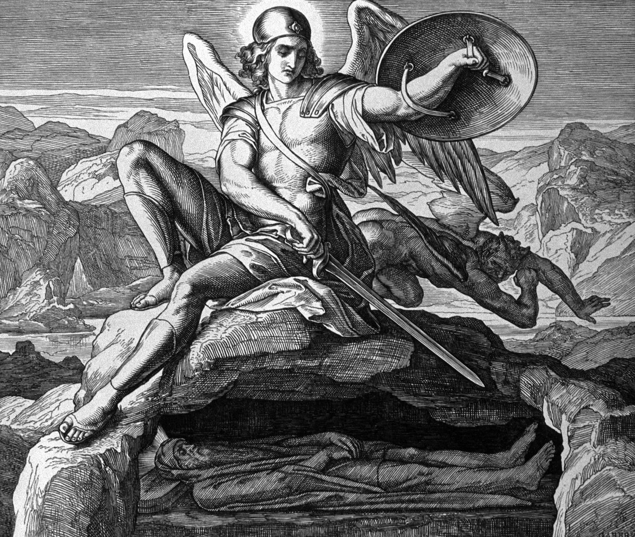 Moses död av Julius Schnorr von Carolsfeld