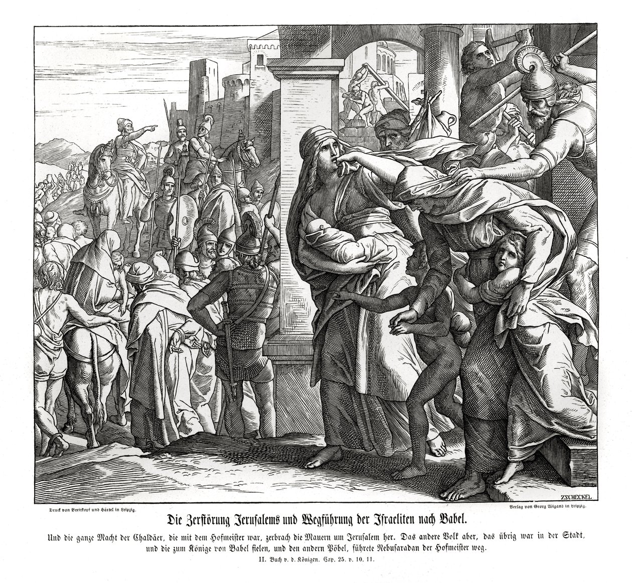 Jerusalems fall, 2 Kungl av Julius Schnorr von Carolsfeld