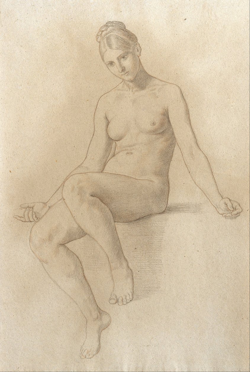 Kvinnlig nakenbild av Julius Schnorr von Carolsfeld