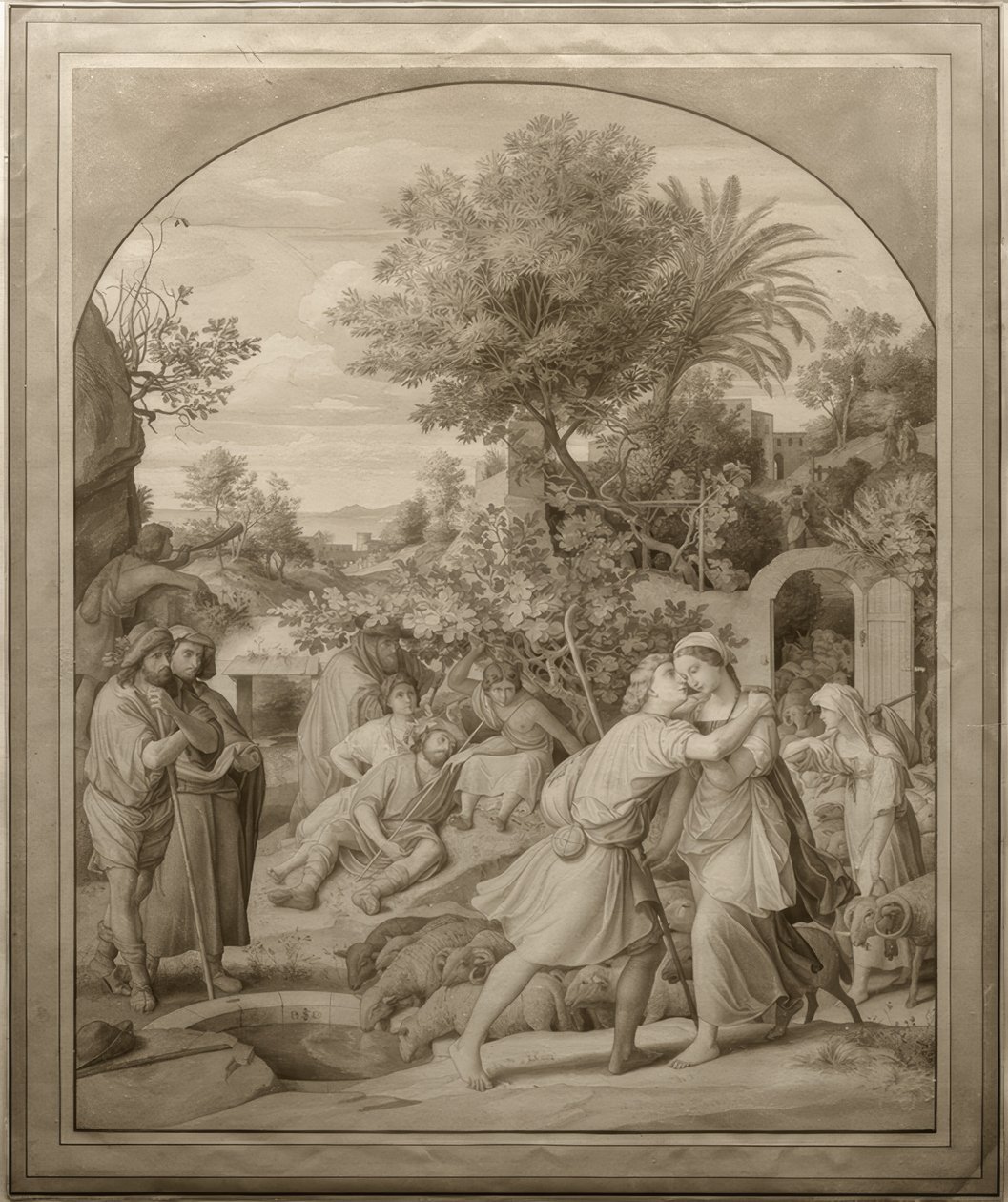 Jakob och Rachel vid brunnen av Julius Schnorr von Carolsfeld