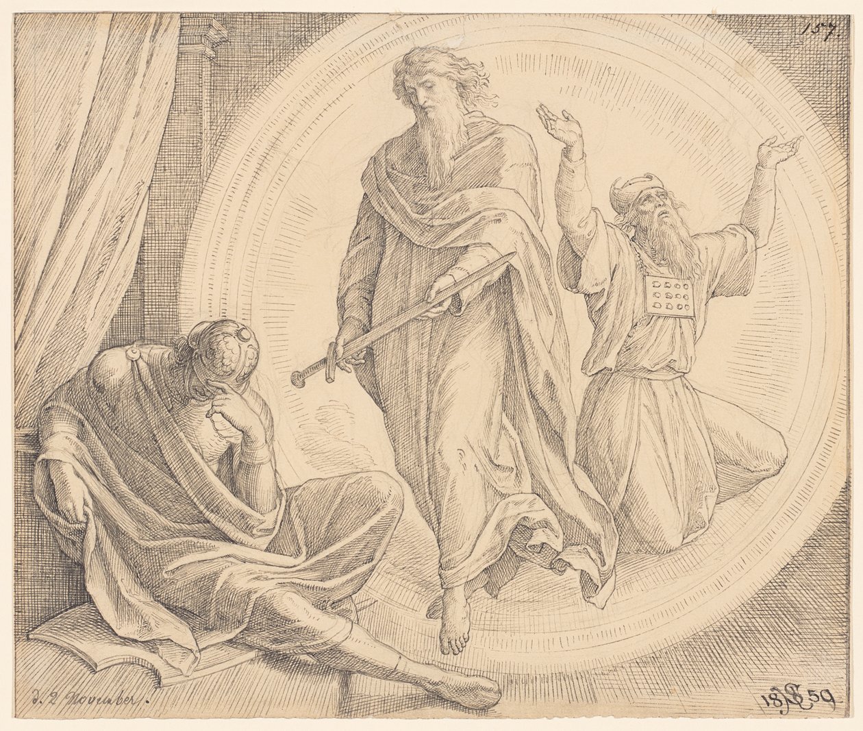 Judas Mackabeus skådar en syn av Julius Schnorr von Carolsfeld