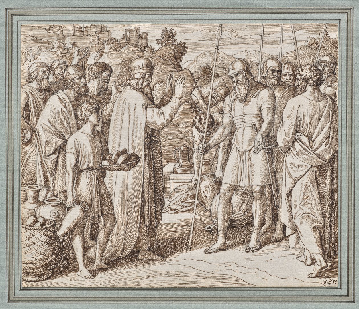 Melkisedek välsignar Abraham av Julius Schnorr von Carolsfeld