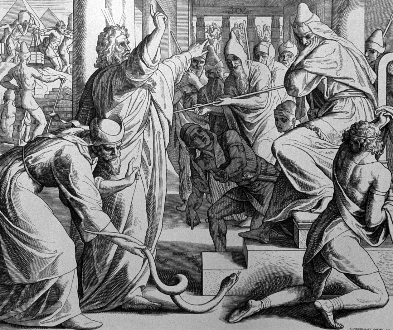 Moise och Aaron av Julius Schnorr von Carolsfeld