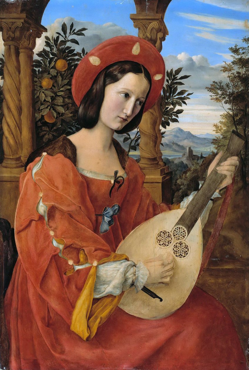 Porträtt av Clara Bianca von Quandt, 1820. av Julius Schnorr von Carolsfeld
