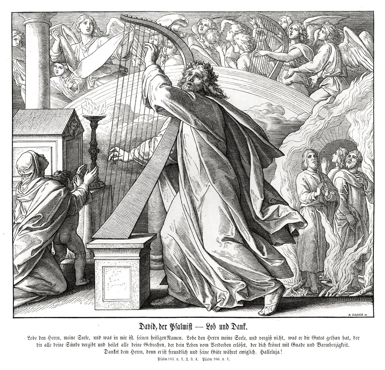 Psalmer - lov och tack av Julius Schnorr von Carolsfeld