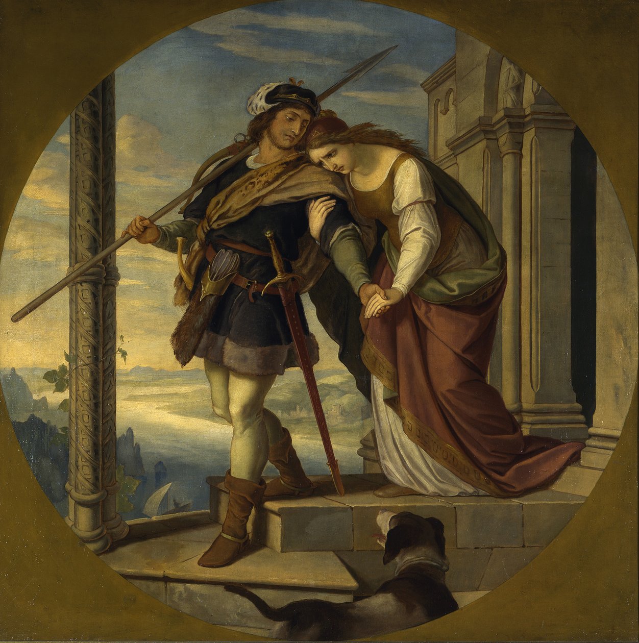 Siegfrieds avsked från Kriemhild av Julius Schnorr von Carolsfeld