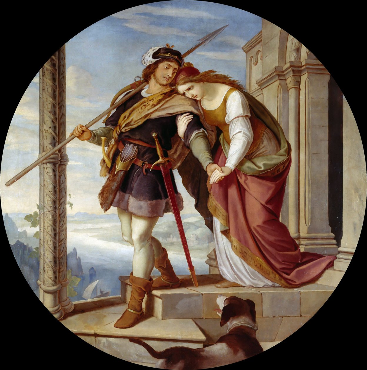 Siegfrieds Farväl från Kriemhild, c.1843. av Julius Schnorr von Carolsfeld