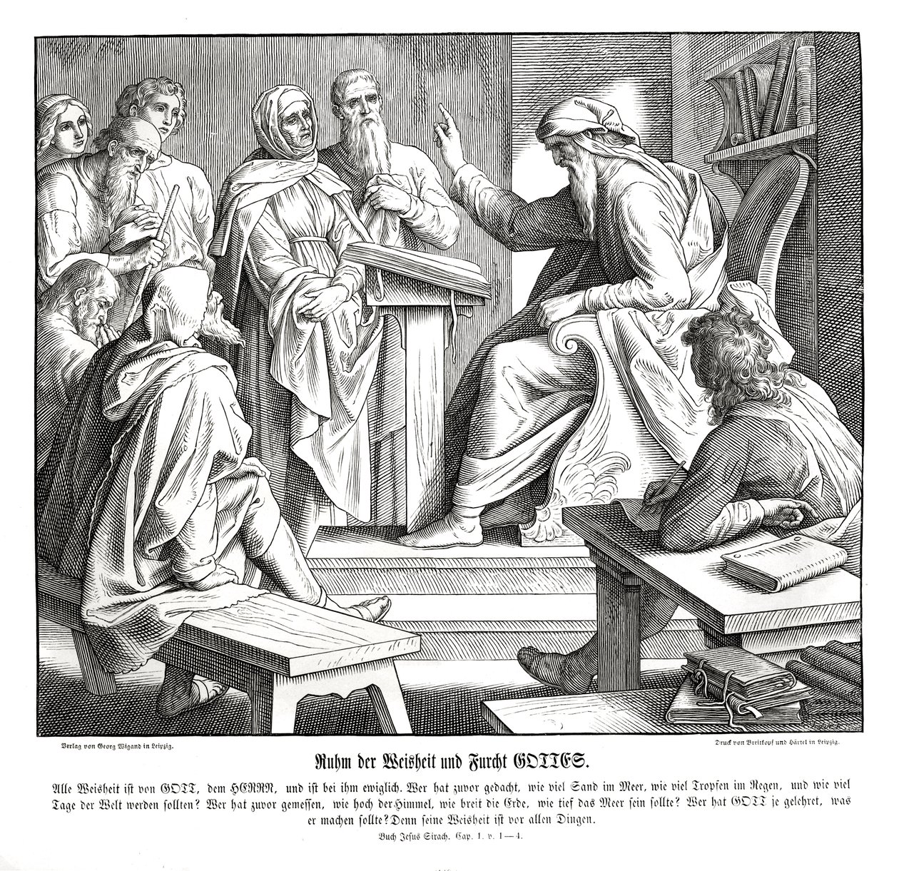Herrens visdom, Siraks bok av Julius Schnorr von Carolsfeld